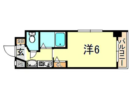 YKハイツ中崎2(1K/4階)の間取り写真
