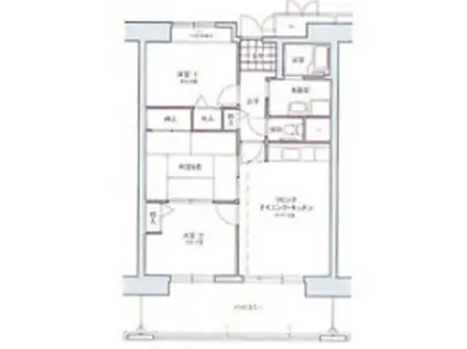 コーシャハイツ中野(3LDK/7階)の間取り写真