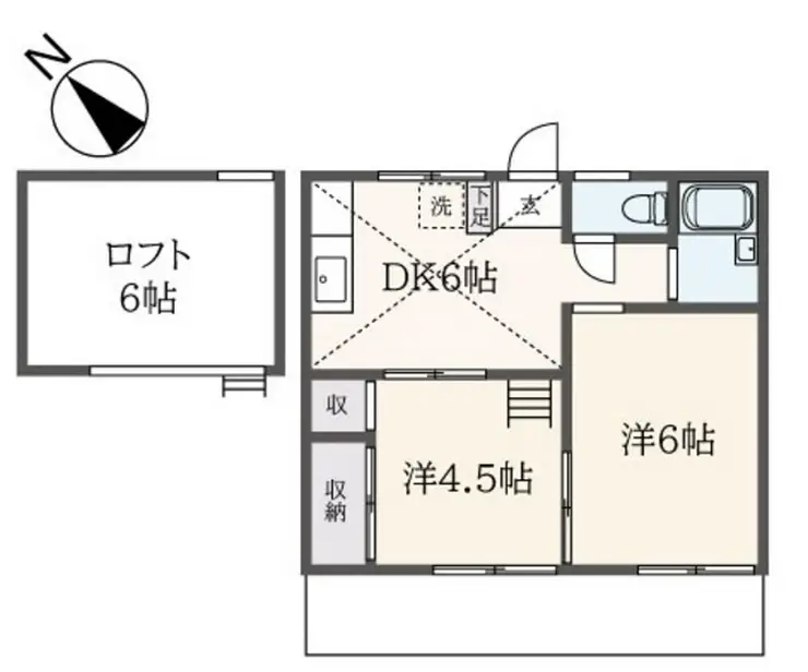 メゾンドシャルマン 1階階 間取り