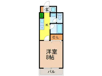 MTS GOKISO(1K/2階)の間取り写真