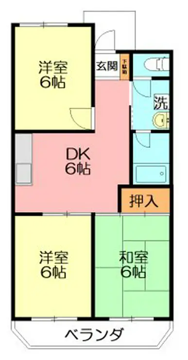 メゾン長井 2階階 間取り