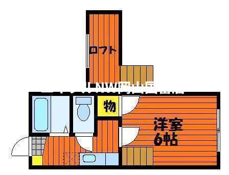 ACT18(1K/2階)の間取り写真