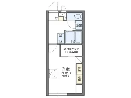 レオパレス宮南(1K/1階)の間取り写真