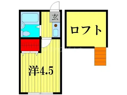 BIG A (1K/1階)の間取り写真