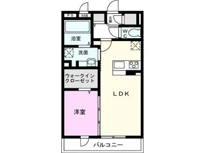 ROI DE LOURS III(1LDK/1階)の間取り写真