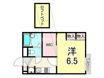 レオパレス杭瀬北新町I(1K/1階)の間取り写真