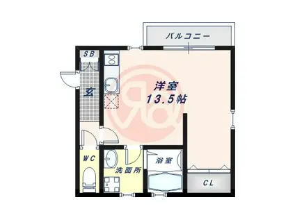 SUMISEI照ヶ丘(ワンルーム/3階)の間取り写真