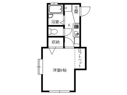 リーベンハウス(1K/1階)の間取り写真