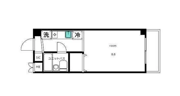 クラージュ等々力 1階階 間取り