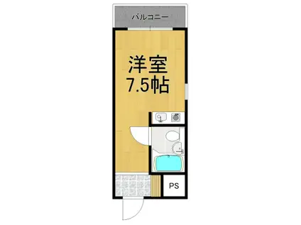 ダイドーメゾン甲子園口(ワンルーム/4階)の間取り写真