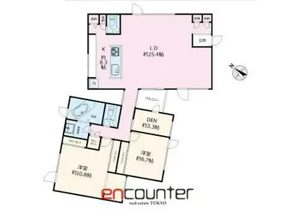 ブルーム表参道(2LDK/2階)の間取り写真