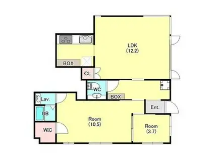 テラスレジデンス西池袋(2LDK/1階)の間取り写真
