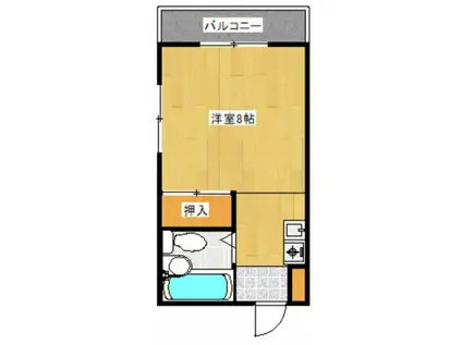 サンピア三滝(ワンルーム/3階)の間取り写真