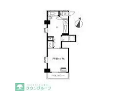 アバンサール湘南(1K/3階)の間取り写真