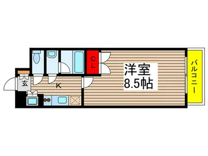 VILLAGEHOUSE 幕張本郷(1K/5階)の間取り写真