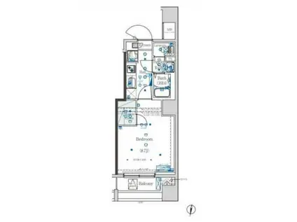 HYS 中村橋(1K/11階)の間取り写真