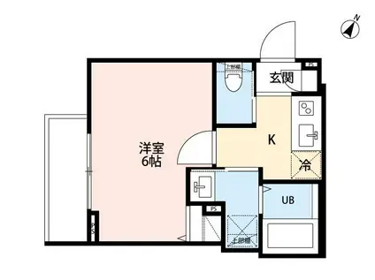 ROBOT HOME 新検見川V(1K/2階)の間取り写真