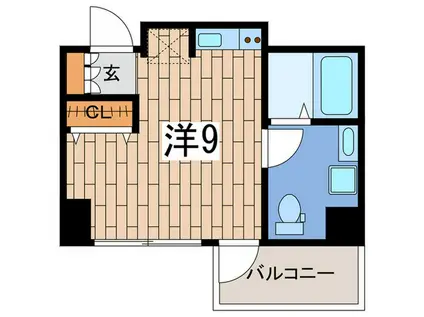 PARK AXIS 横浜井土ヶ谷(ワンルーム/5階)の間取り写真