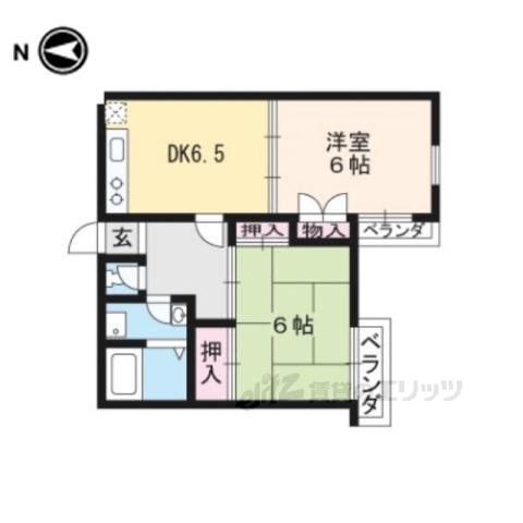 CASA CREMA(2DK/3階)の間取り写真