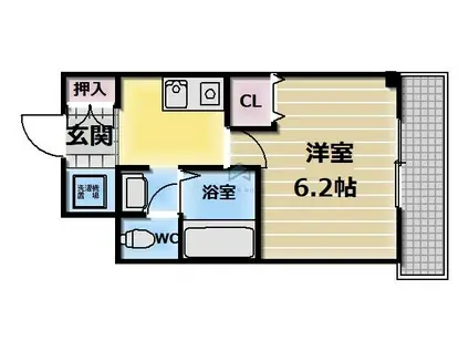 MPLAZA布施駅前(1K/7階)の間取り写真