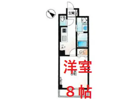 アルカンシエル馬込(1K/2階)の間取り写真