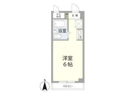 ソリッドリファイン二子玉川(ワンルーム/2階)の間取り写真