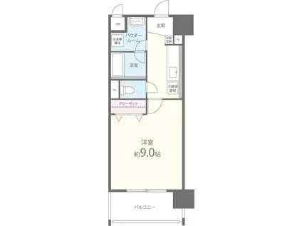 ETOILE FILANTE(1K/1階)の間取り写真