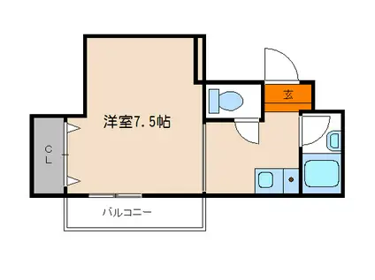 シングルハウスアトラクター(1K/5階)の間取り写真