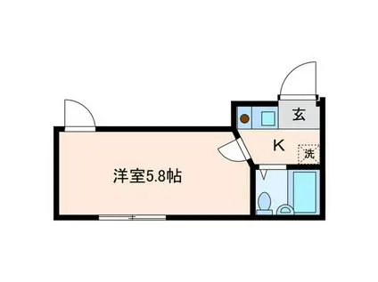 シャンテ日暮里(1K/1階)の間取り写真