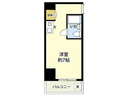 ライオンズマンション平沼第5(1K/3階)の間取り写真