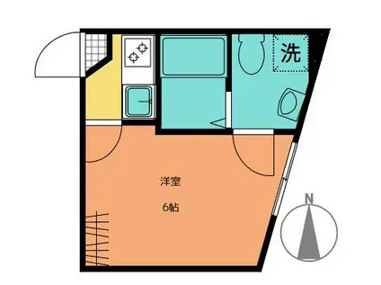 NANOCARE NISHIARAI(1K/1階)の間取り写真