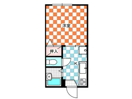 ハイツモンブラン(1K/1階)の間取り写真