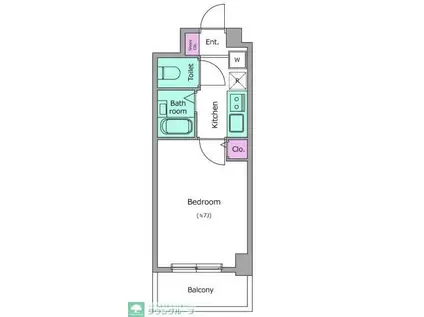 レジディア中野富士見台(1K/4階)の間取り写真