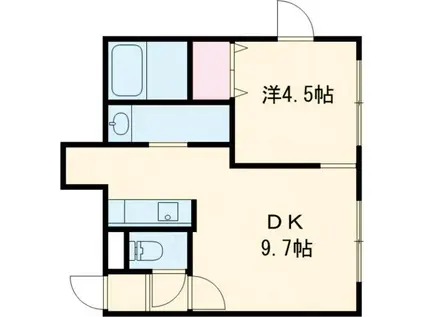 アンダーズ苫小牧栄町(1LDK/5階)の間取り写真