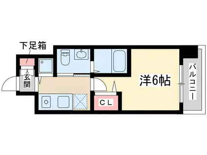 エスリード新大阪ノース(1K/9階)の間取り写真