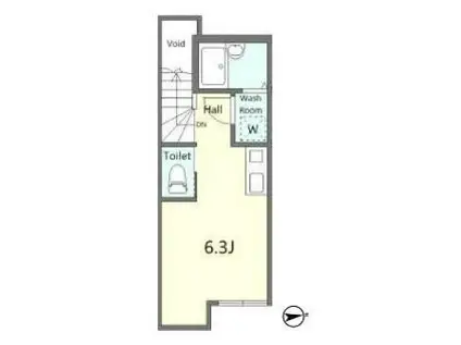 M&M永福町(ワンルーム/2階)の間取り写真