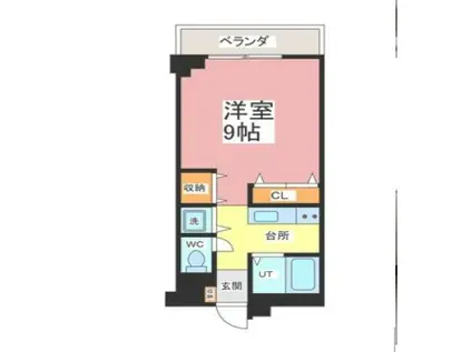 アビタシオーネ(1K/6階)の間取り写真