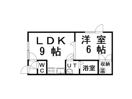 パルテールFUJI(1LDK/2階)の間取り写真