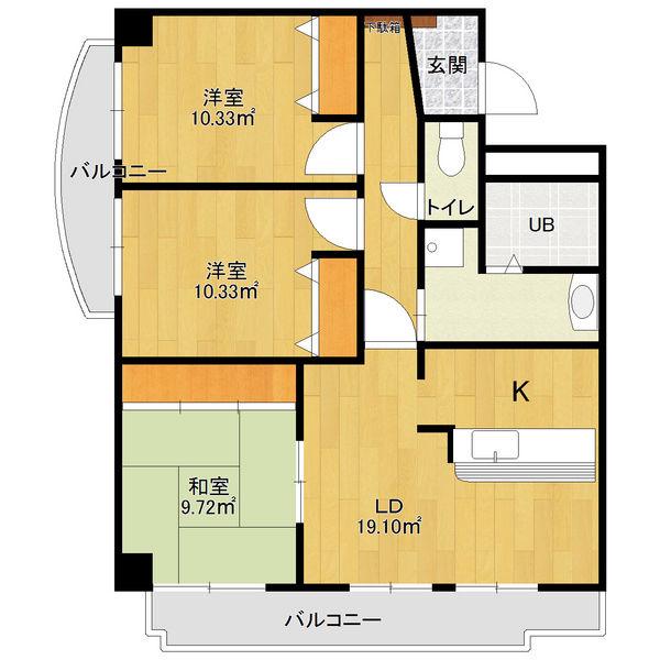 PREMIER(3LDK/4階)の間取り写真