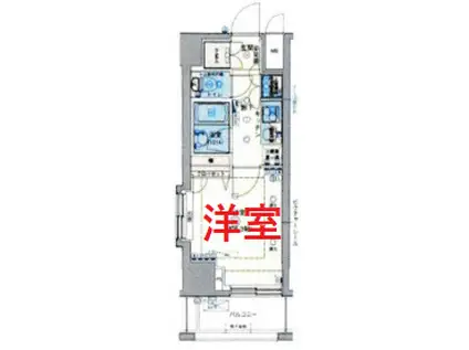 ブライズ品川南LE-LION(1K/12階)の間取り写真
