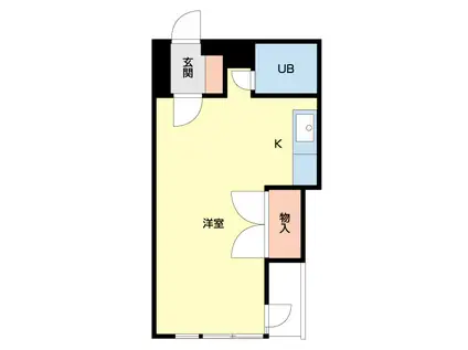 城北泉ビル(ワンルーム/4階)の間取り写真