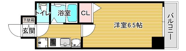 エステムコート大阪ベイエリア(1K/7階)の間取り写真