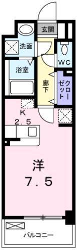 オリージャ ビルディング(1K/3階)の間取り写真