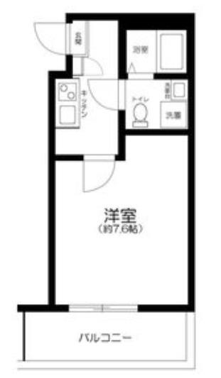 GLUCK船橋(1K/3階)の間取り写真