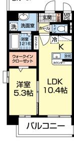 LINABELL(1LDK/10階)の間取り写真