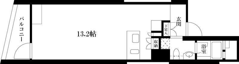 シルエット元代々木 事務所SOHO可(ワンルーム/3階)の間取り写真