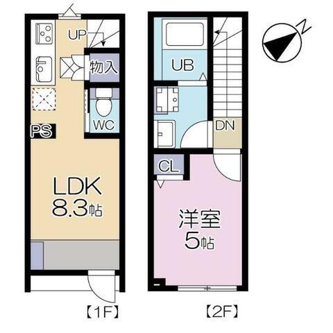 MOK-TERRACE NERIMA VILLAモクテラスネリマヴィ(1LDK/1階)の間取り写真
