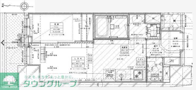 GARDEN XAVIS木場(1LDK/10階)の間取り写真