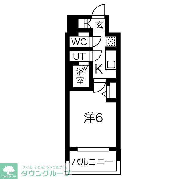 プレサンスNAGOYAシティオ(1K/10階)の間取り写真