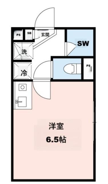 ルミエール荒川町屋(ワンルーム/2階)の間取り写真